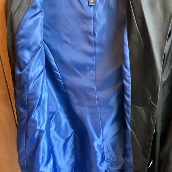 Vintage Black Target **Mossimo** Classic Satin Trench Coat, size Small - Picture 4 of 9